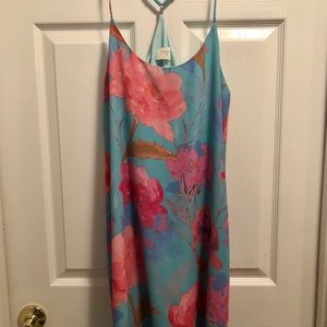 Baby blue floral sundress